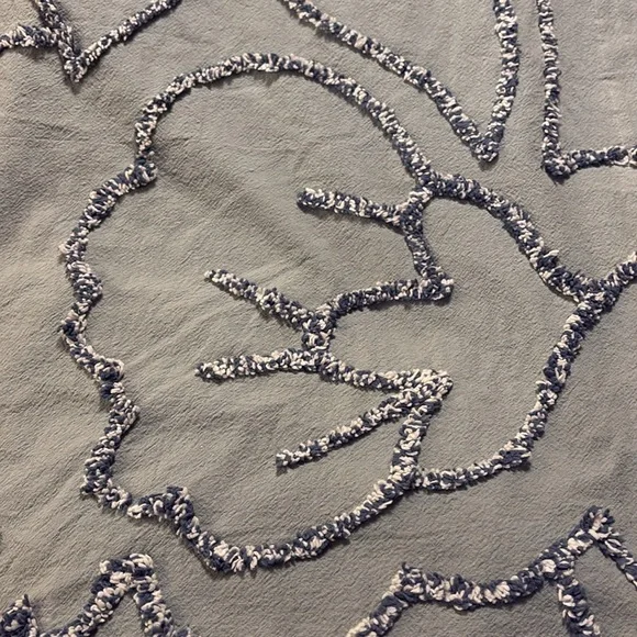 UO Shower Curtain Cover. Margot Chenille Abstract Design*10 Top Hang Buttonholes - Picture 1 of 5